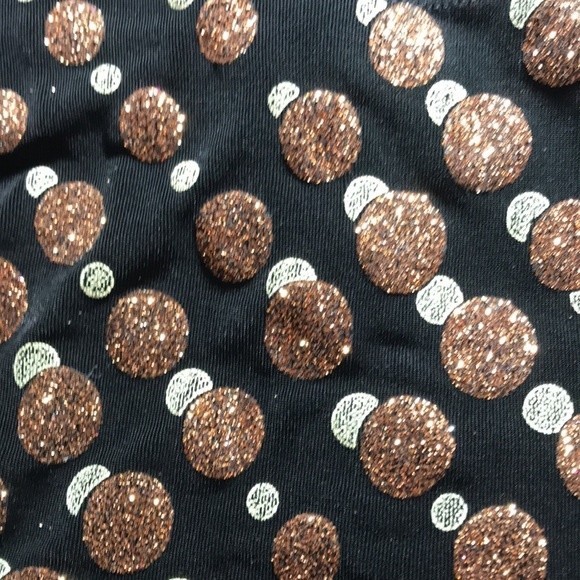 Citiknits Black/Gold S/L Top 2X - Picture 5 of 5